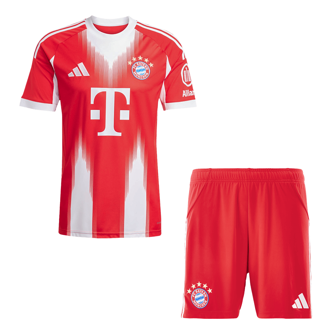 Bayern Munich Home Soccer Jersey Kit 2025/26 (Jersey+Shorts)