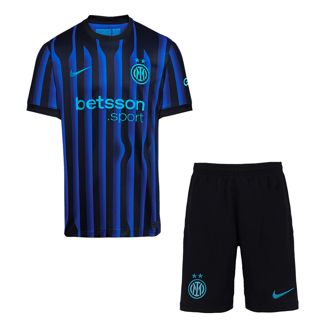 Inter Milan Home Soccer Jersey Kit 2025/26 (Jersey+Shorts)