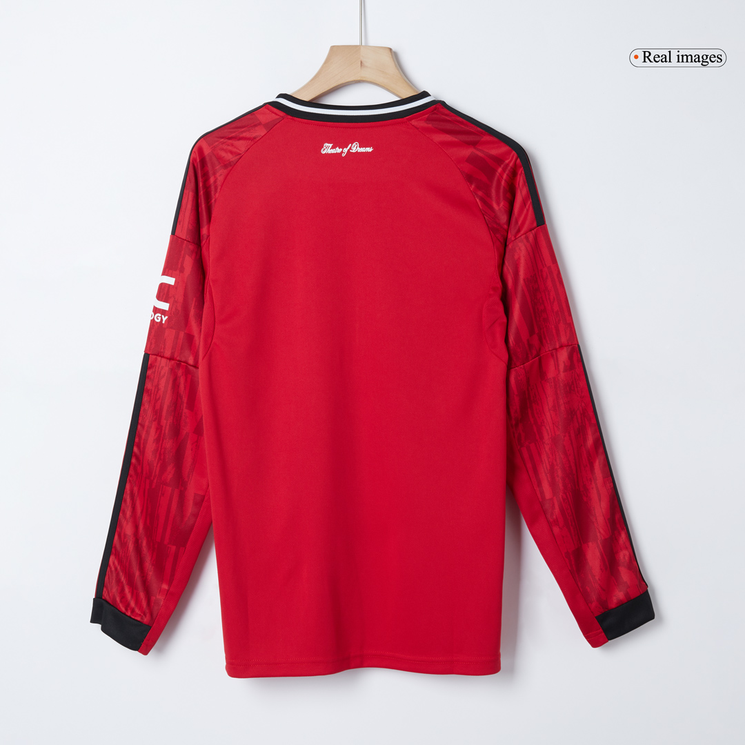 Manchester United Long Sleeve Home Soccer Jersey 2025/26