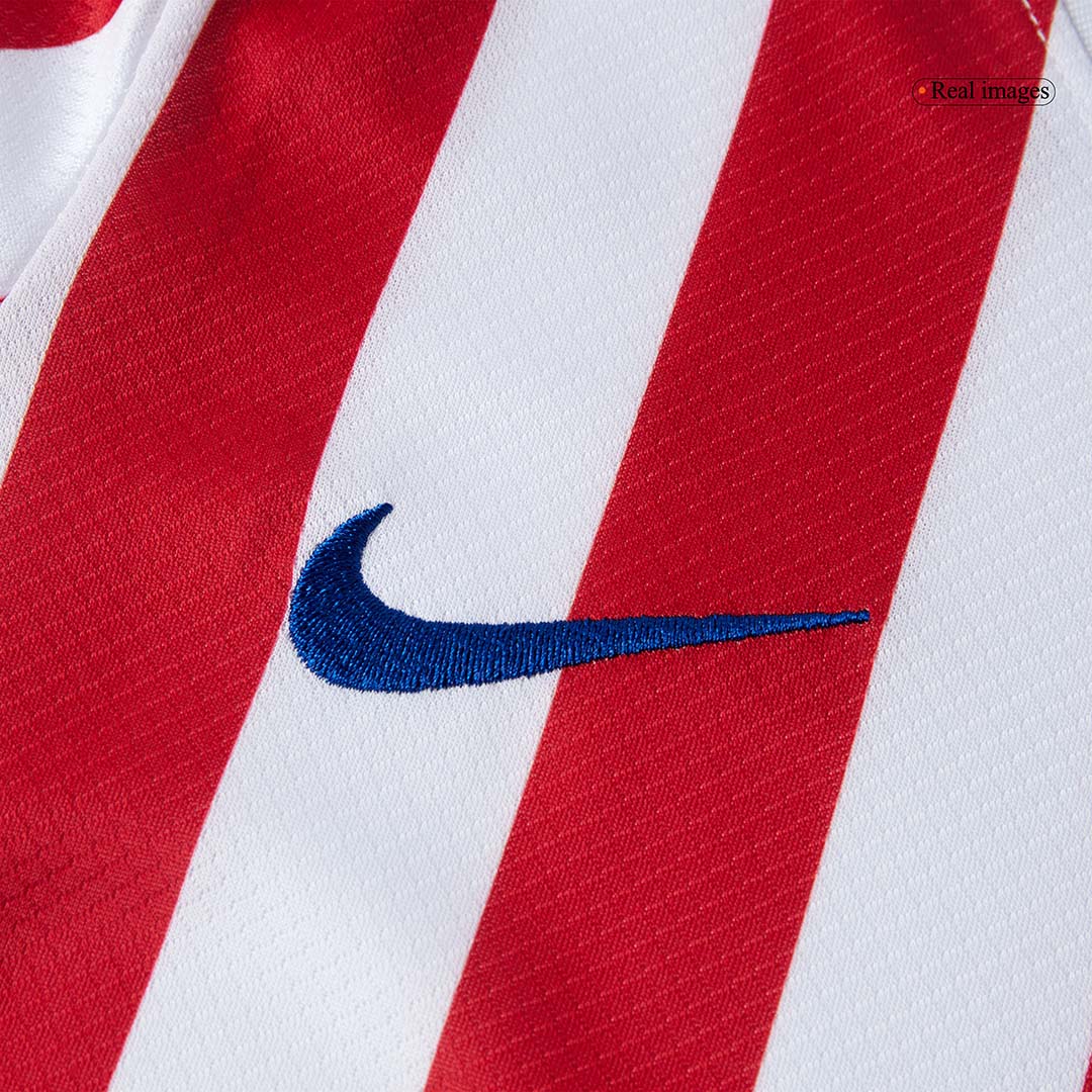 Atletico Madrid Home Soccer Jersey Kit 2025/26 Kids(Jersey+Shorts)