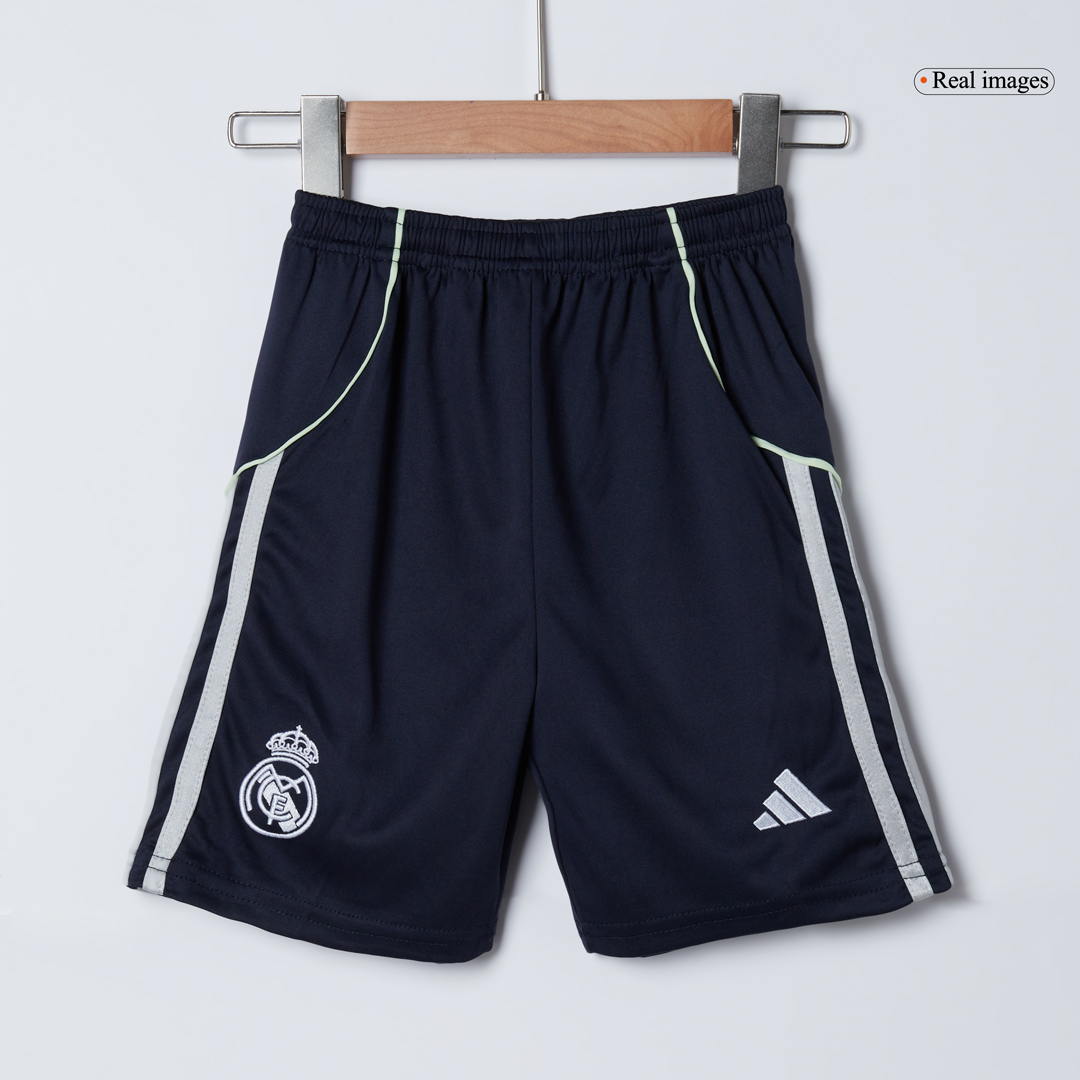 Real Madrid Away Soccer Jersey Kit 2025/26 Kids(Jersey+Shorts)