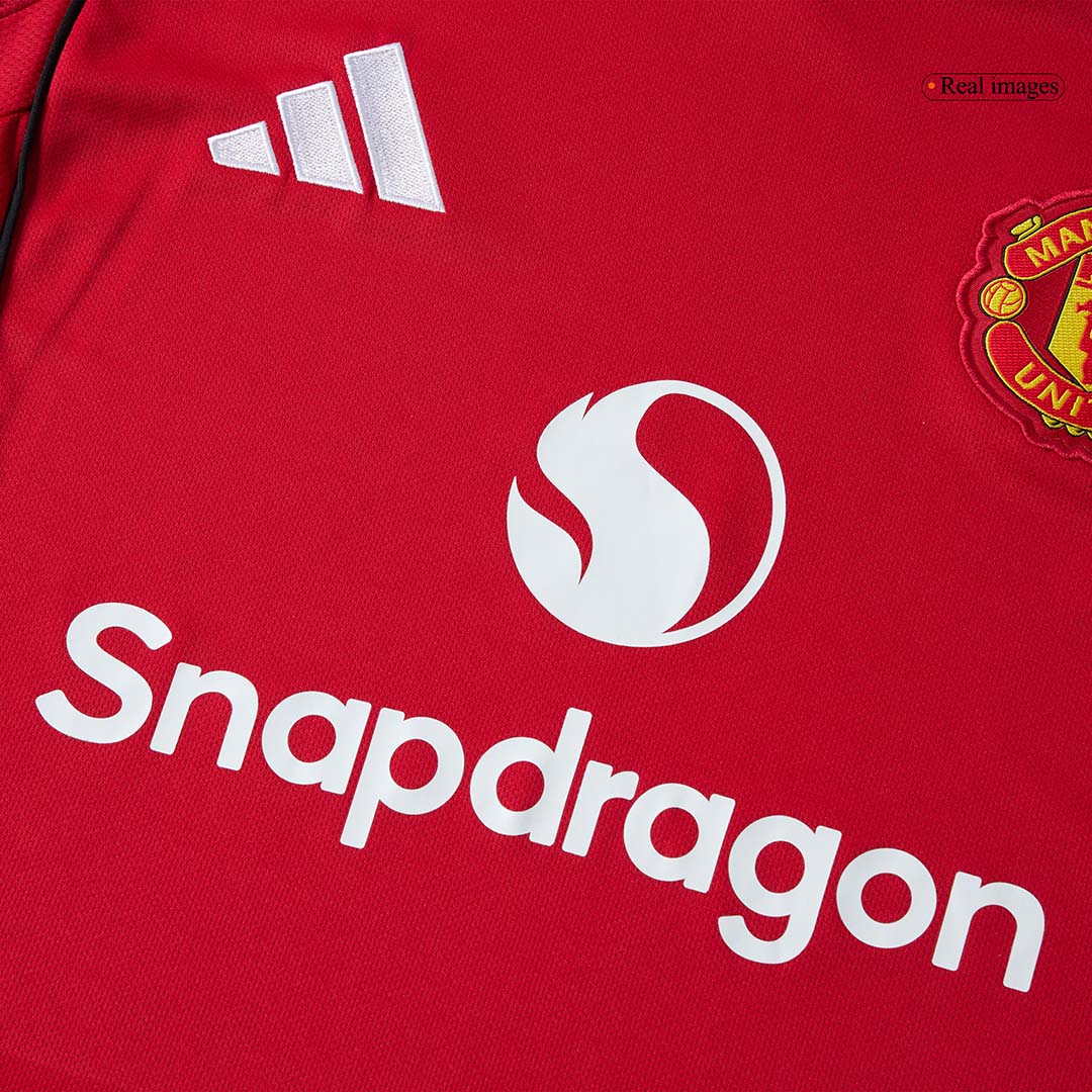 Manchester United Long Sleeve Home Soccer Jersey 2025/26