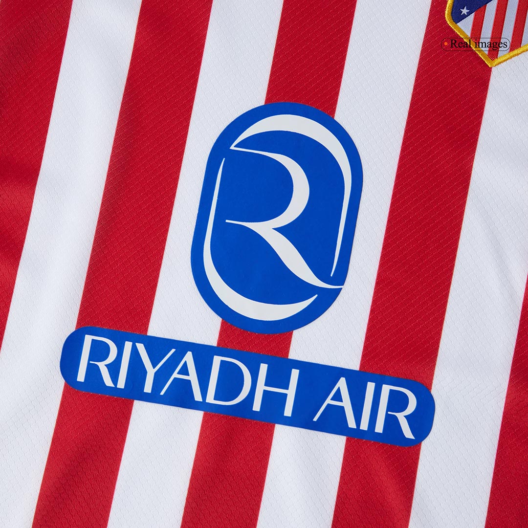 Atletico Madrid Home Soccer Jersey Kit 2025/26 Kids(Jersey+Shorts)