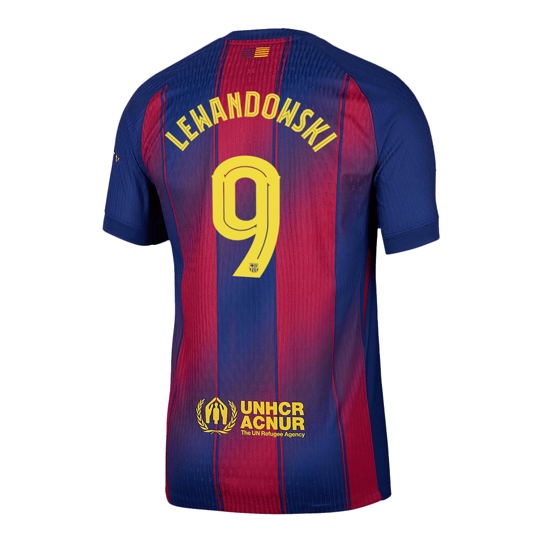 Barcelona LEWANDOWSKI #9 Home Soccer Jersey Authentic 2025/26 - UCL Edition