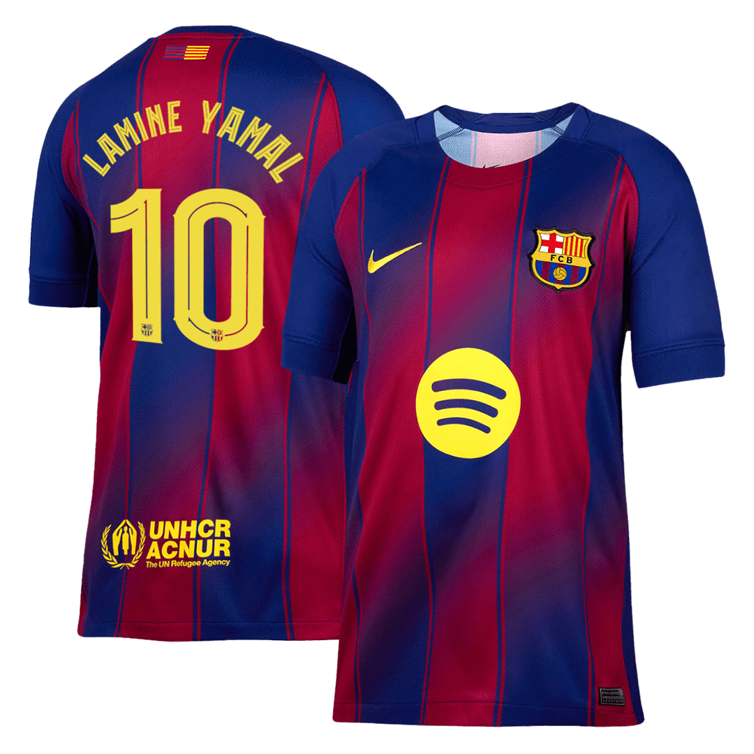 Barcelona LAMINE YAMAL #10 Home Soccer Jersey 2025/26 - UCL Edition