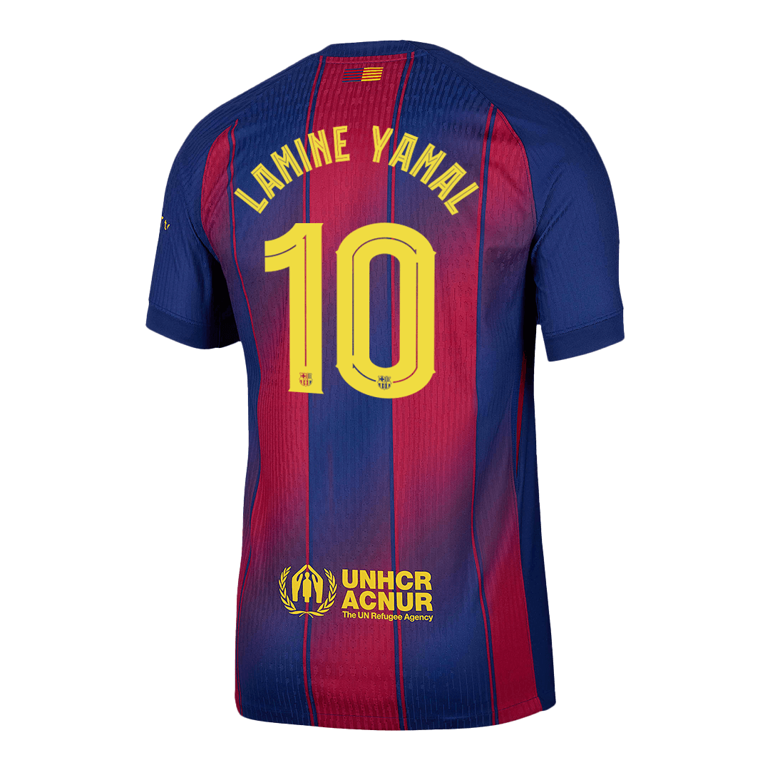 Barcelona LAMINE YAMAL #10 Home Soccer Jersey Authentic 2025/26 - UCL Edition