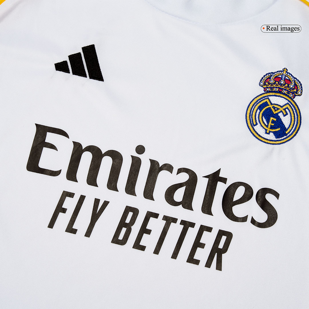 Real Madrid Long Sleeve Home Soccer Jersey 2025/26