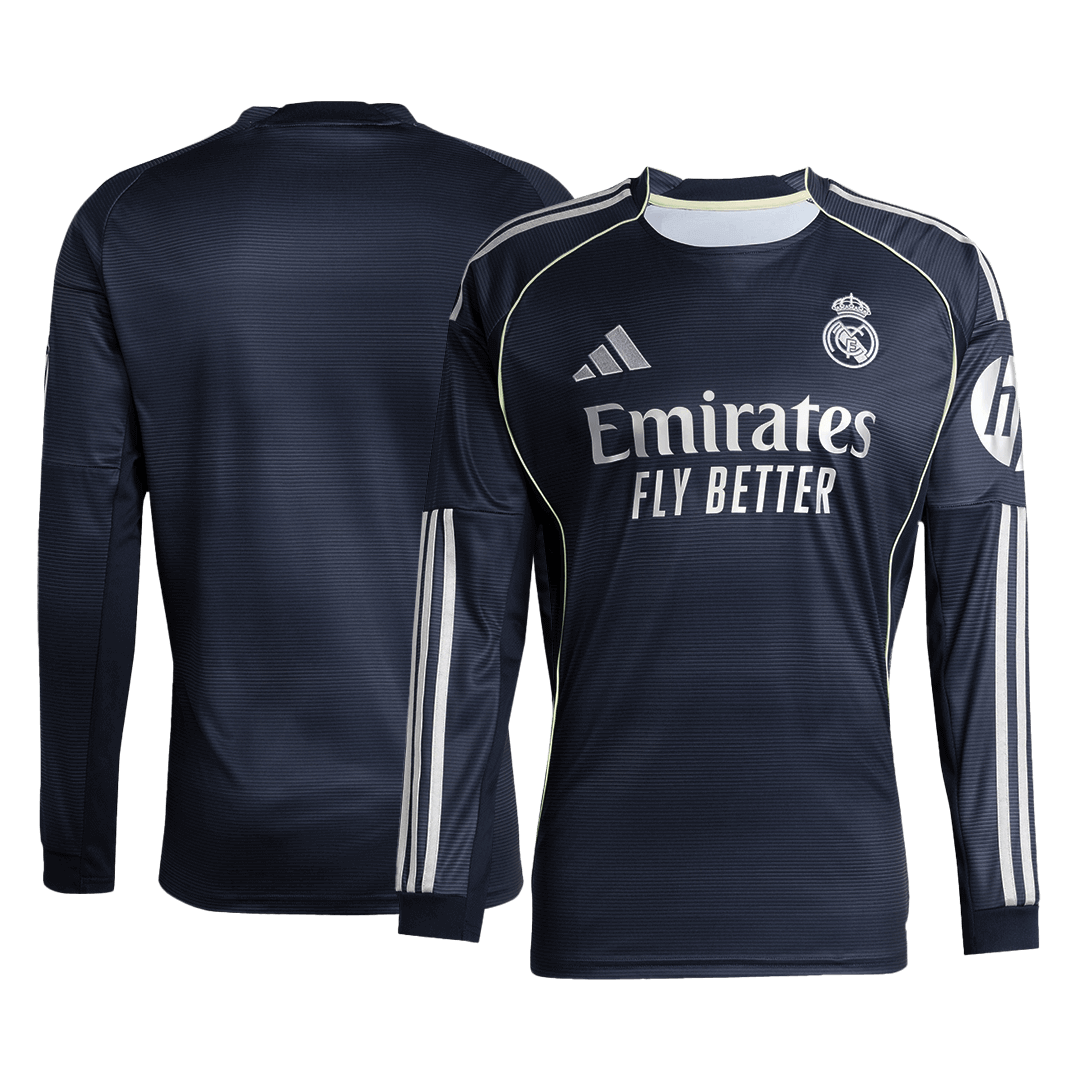 Real Madrid Long Sleeve Away Soccer Jersey 2025/26
