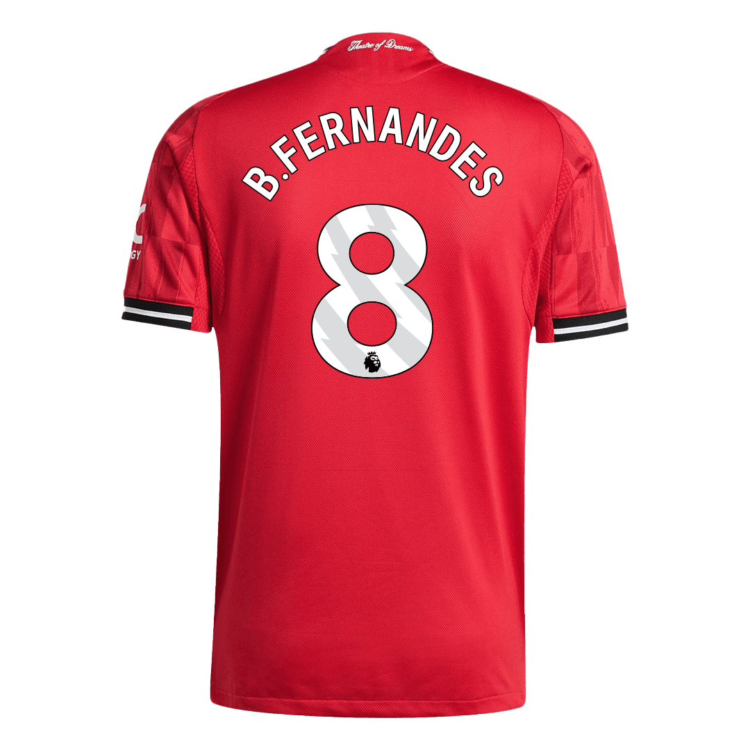 Manchester United B.FERNANDES #8 Home Soccer Jersey Authentic 2025/26