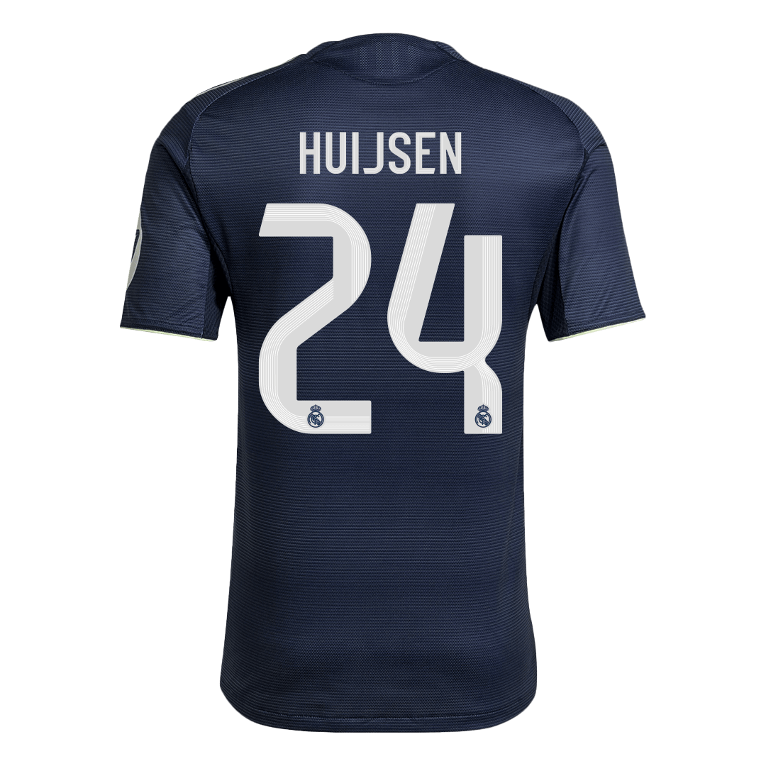 Real Madrid HUIJSEN #24 Away Soccer Jersey Authentic 2025/26