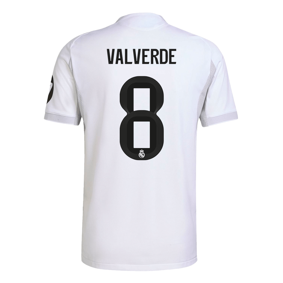 Real Madrid VALVERDE #8 Home Soccer Jersey Authentic 2025/26