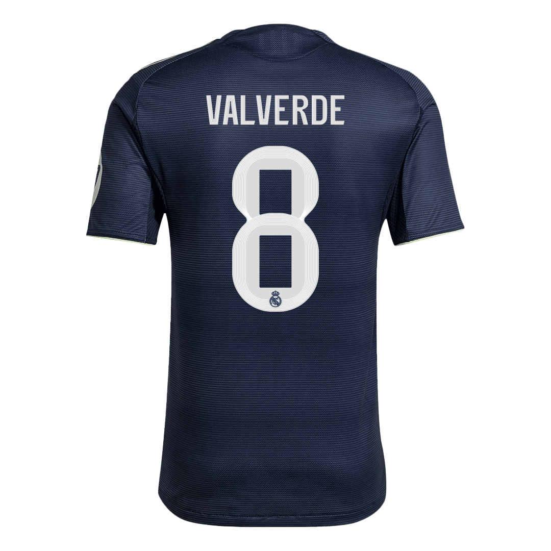 Real Madrid VALVERDE #8 Away Soccer Jersey Authentic 2025/26
