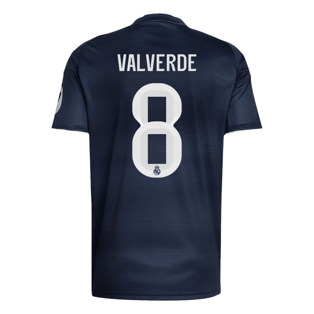 Real Madrid VALVERDE #8 Away Soccer Jersey 2025/26