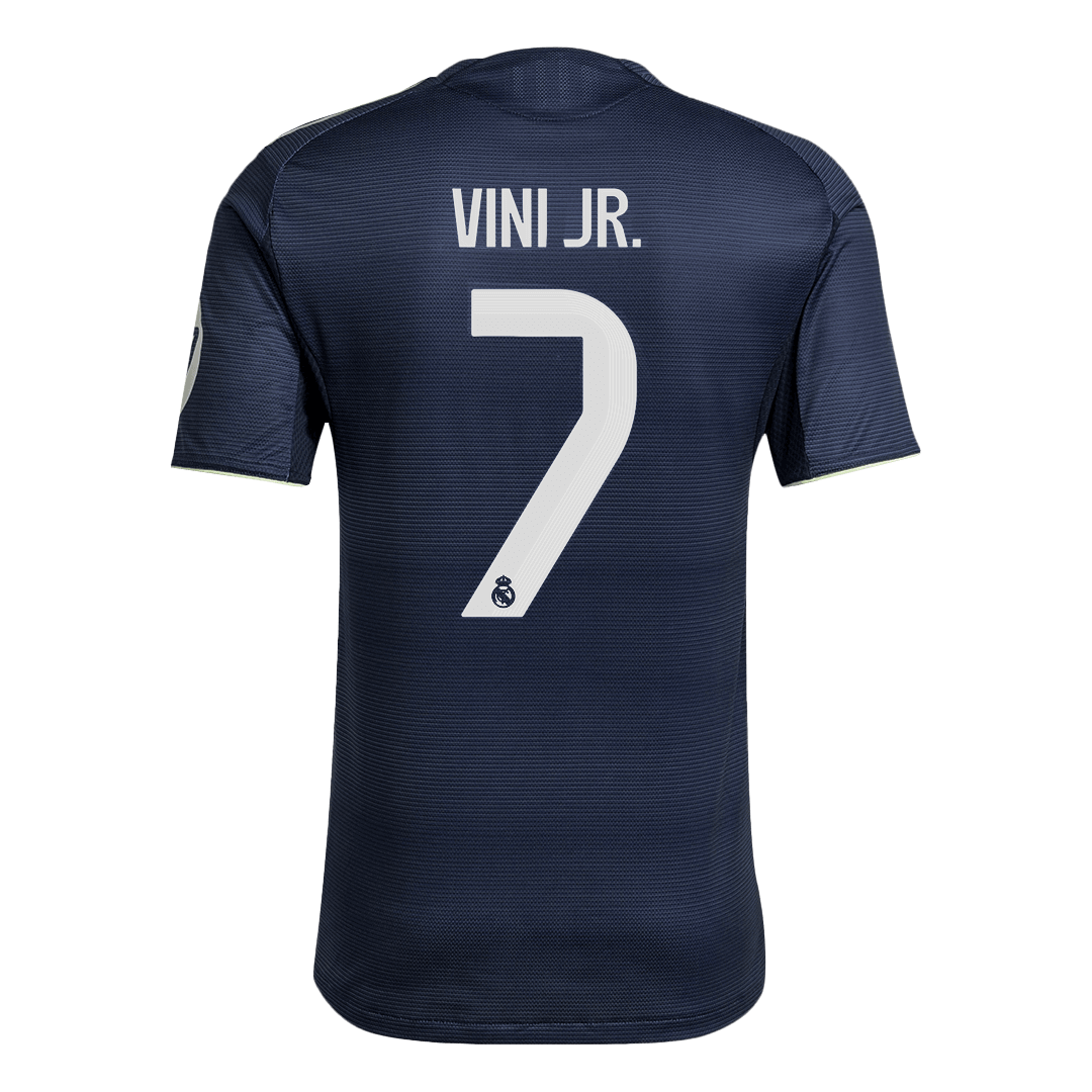 Real Madrid VINI JR. #7 Away Soccer Jersey Authentic 2025/26
