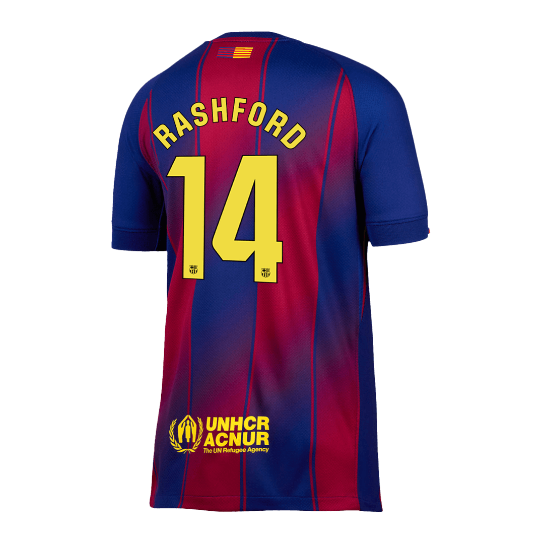 Barcelona RASHFORD #14 Home Soccer Jersey 2025/26
