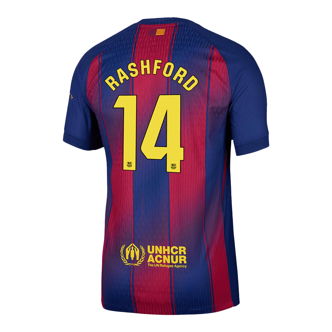 Barcelona RASHFORD #14 Home Soccer Jersey Authentic 2025/26