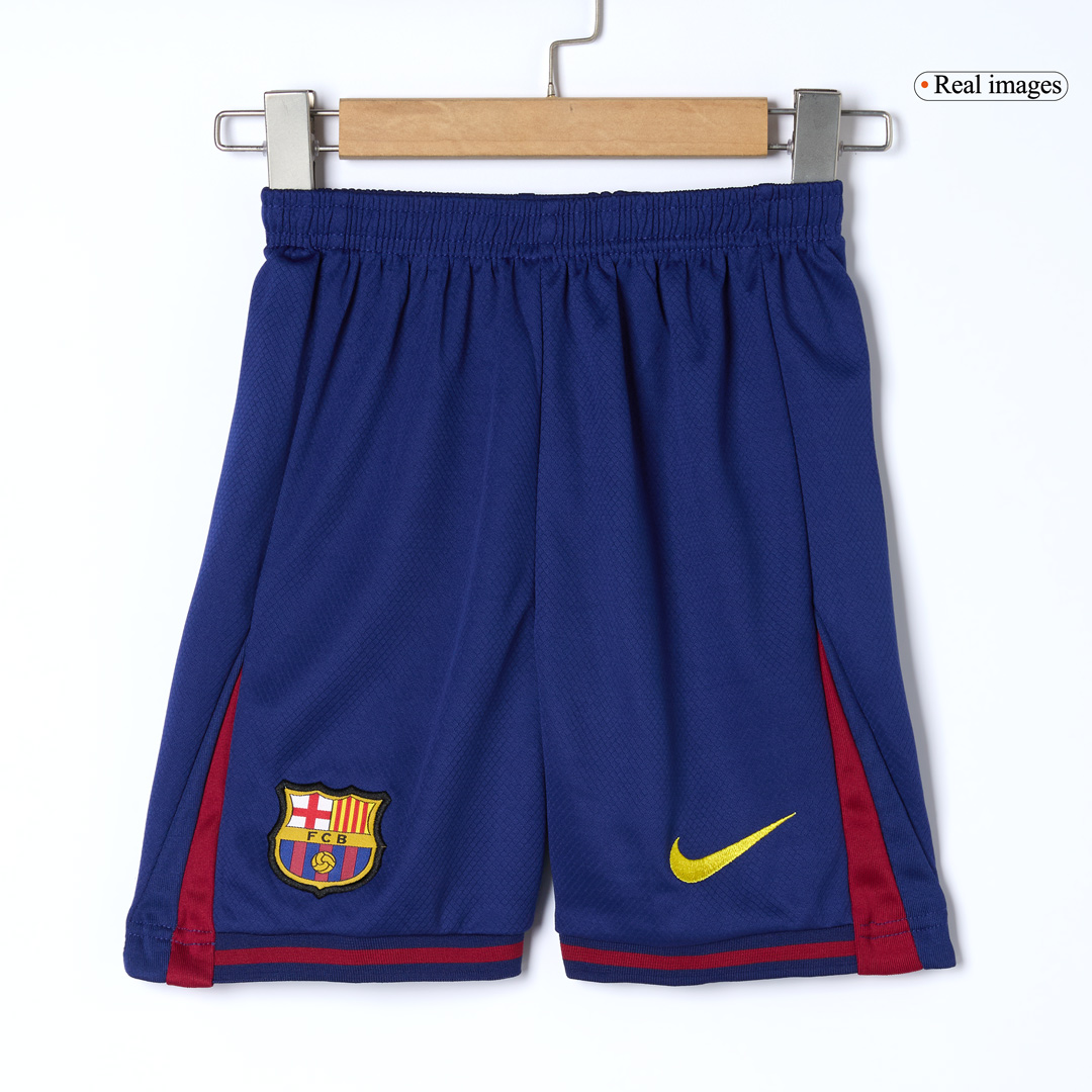 Barcelona Home Soccer Jersey Kit 2025/26 Kids(Jersey+Shorts)