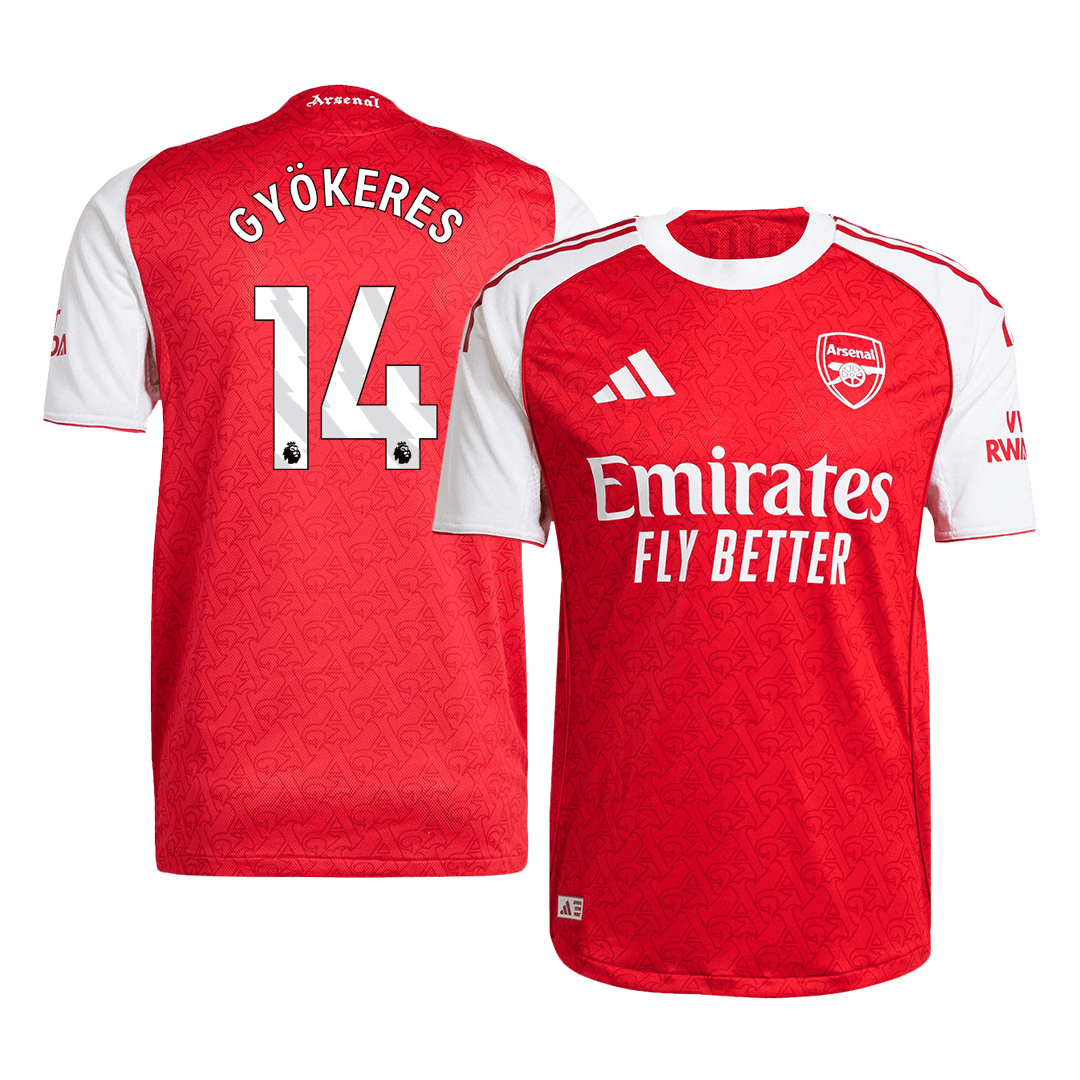 Arsenal GYÖKERES #14 Home Soccer Jersey Authentic 2025/26