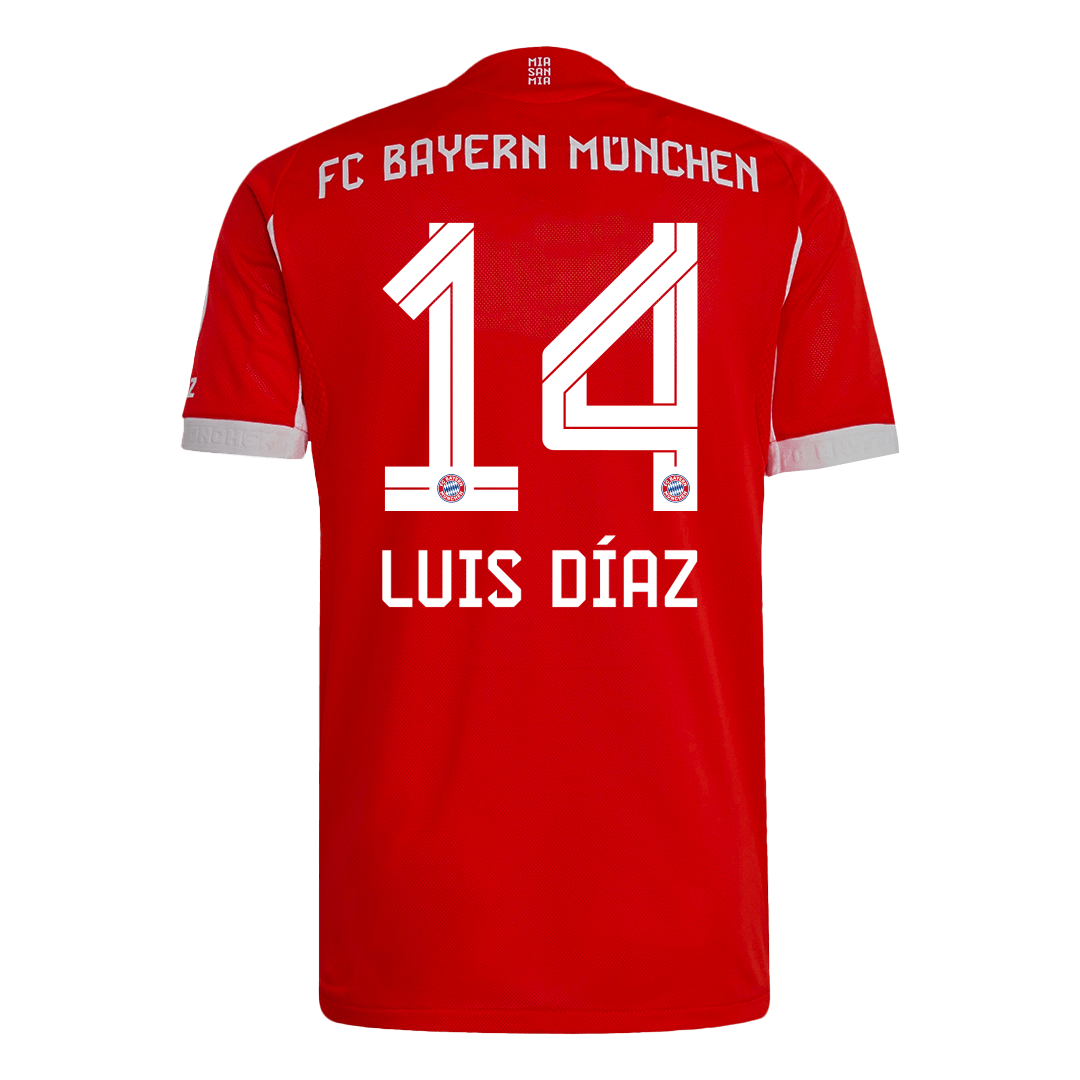 Bayern Munich LUIS DÍAZ #14 Home Soccer Jersey Authentic 2025/26