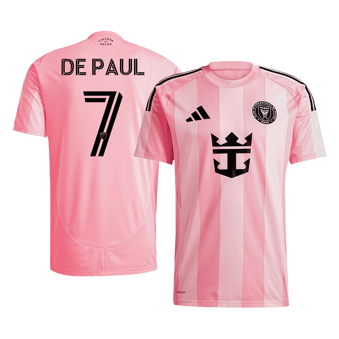 Inter Miami CF DE PAUL #7 Home Soccer Jersey 2025