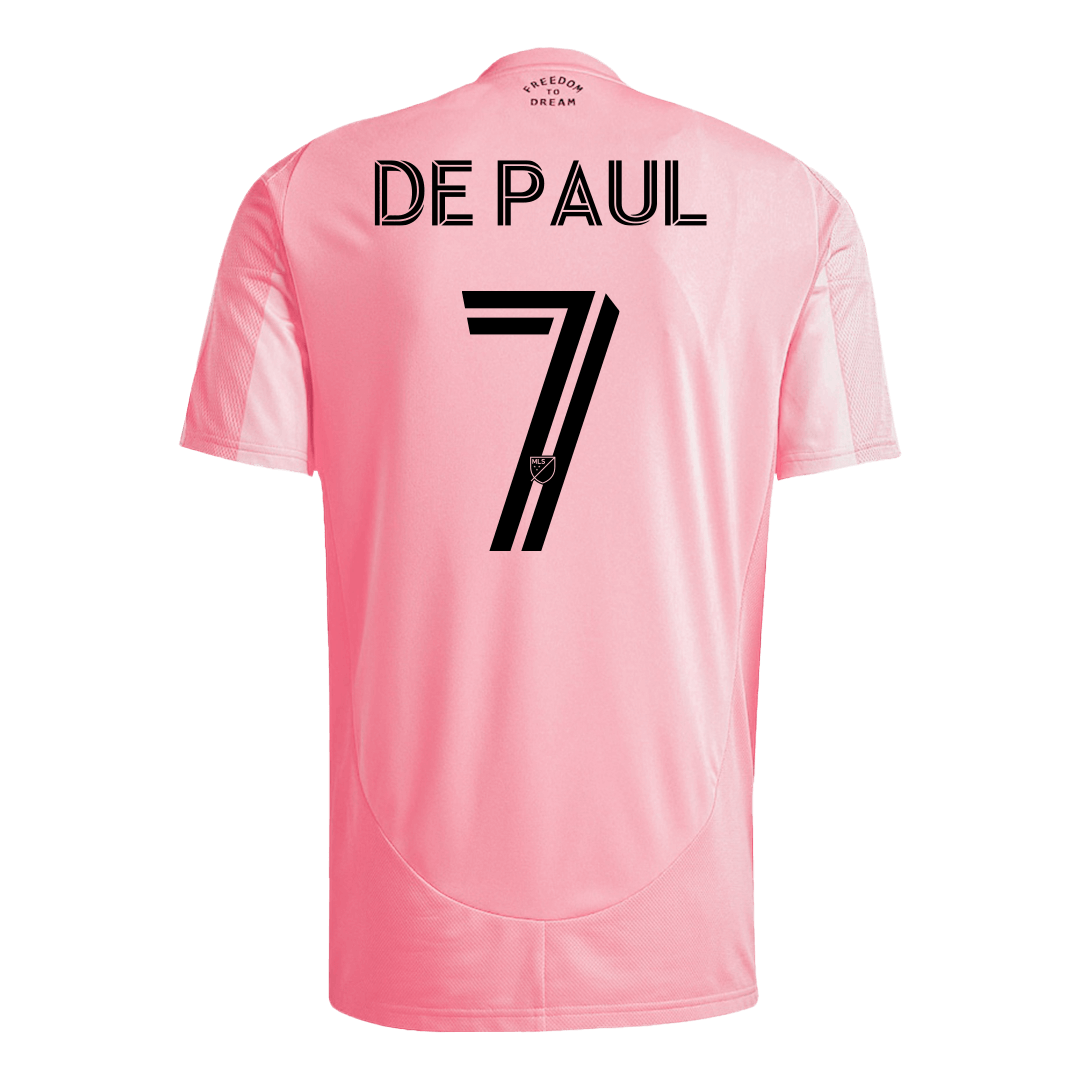 Inter Miami CF DE PAUL #7 Home Soccer Jersey 2025