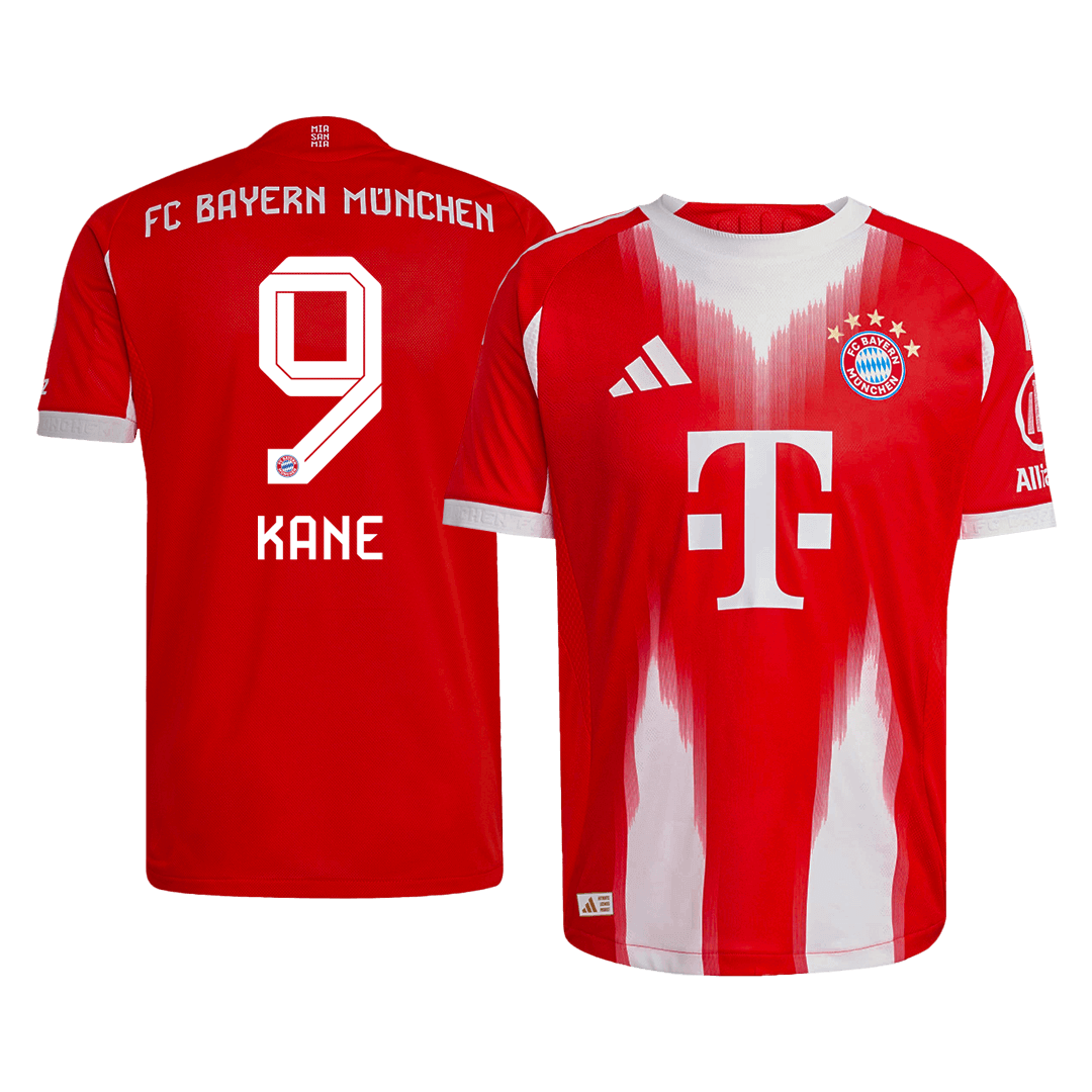 Bayern Munich KANE #9 Home Soccer Jersey Authentic 2025/26