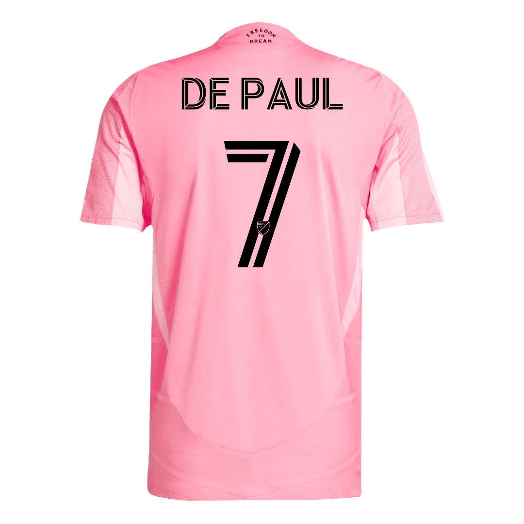 Inter Miami CF DE PAUL #7 Home Soccer Jersey Authentic 2025