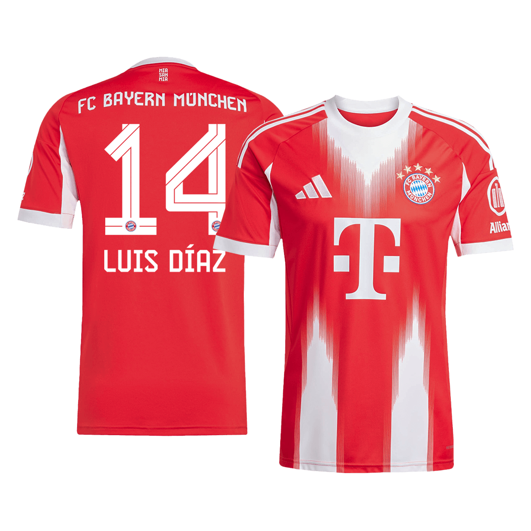 Bayern Munich LUIS DÍAZ #14 Home Soccer Jersey 2025/26