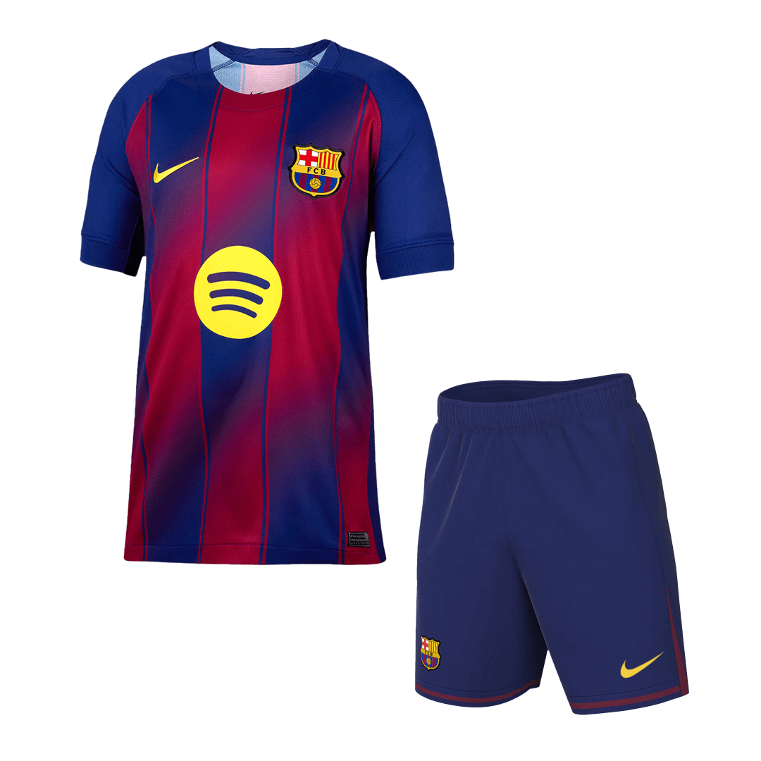Barcelona Home Soccer Jersey Kit 2025/26 (Jersey+Shorts)