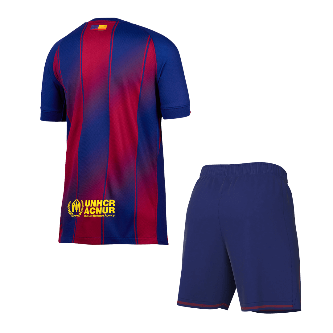 Barcelona Home Soccer Jersey Kit 2025/26 (Jersey+Shorts)