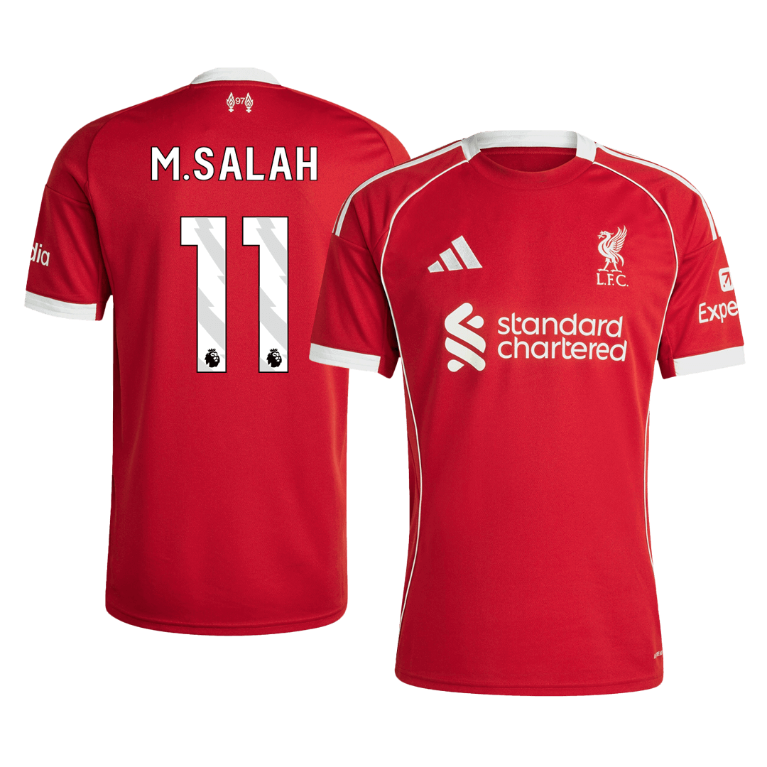 Liverpool M.SALAH #11 Home Soccer Jersey 2025/26