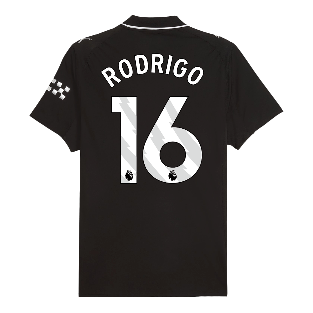 Manchester City RODRIGO #16 Away Jersey Authentic 2025/26
