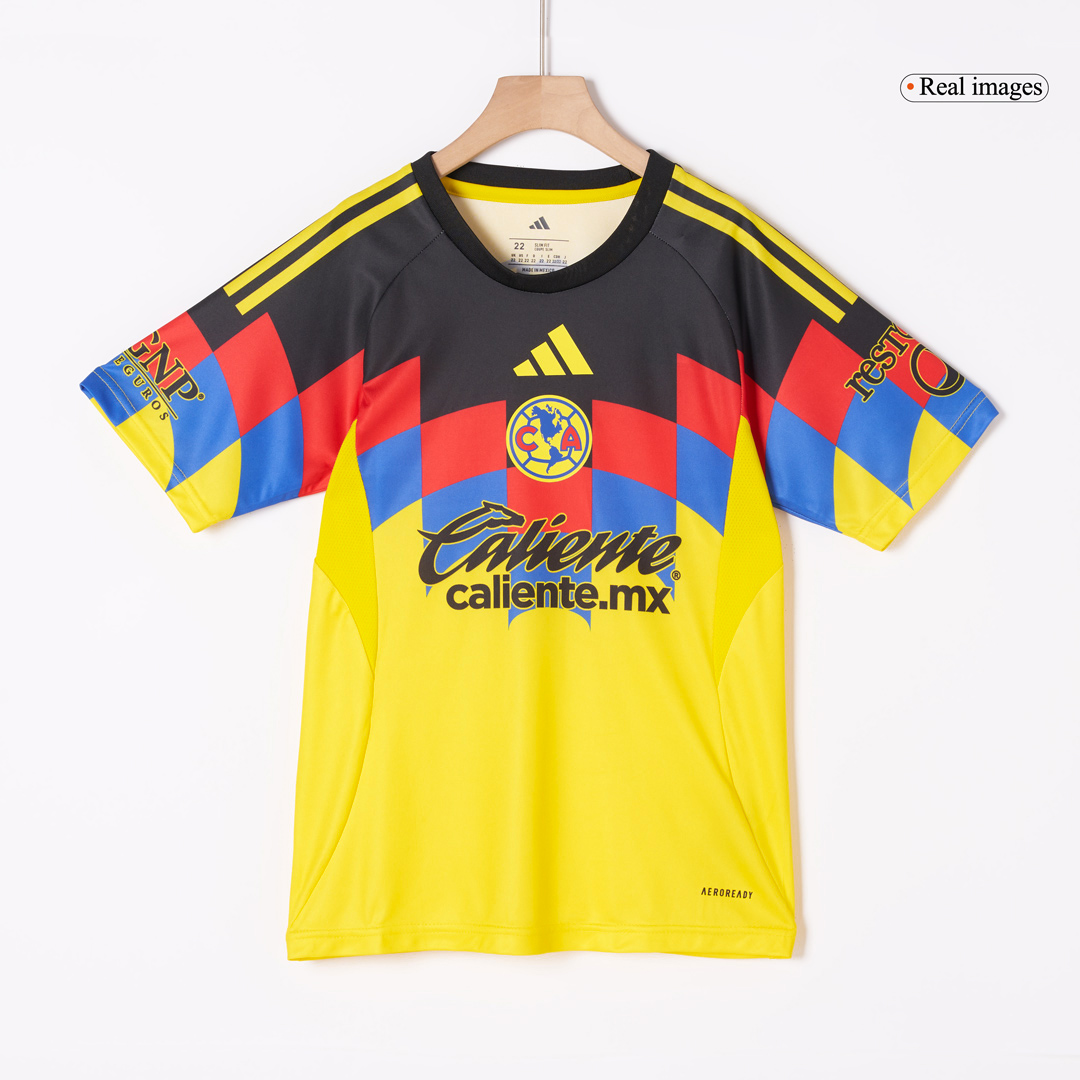 Club America Home Soccer Jersey Kit 2025/26 Kids(Jersey+Shorts)