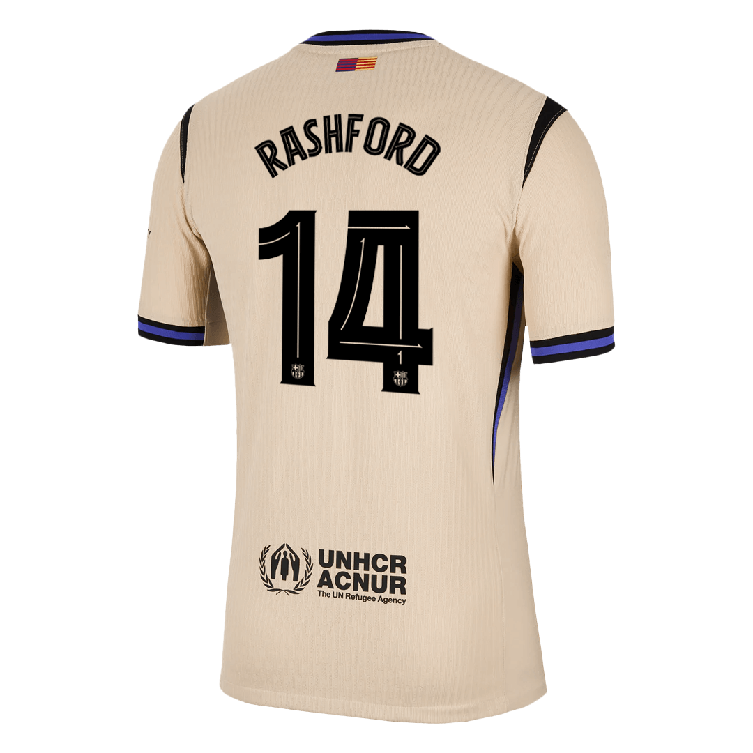 Barcelona RASHFORD #14 Away Soccer Jersey Authentic 2025/26 - UCL Edition