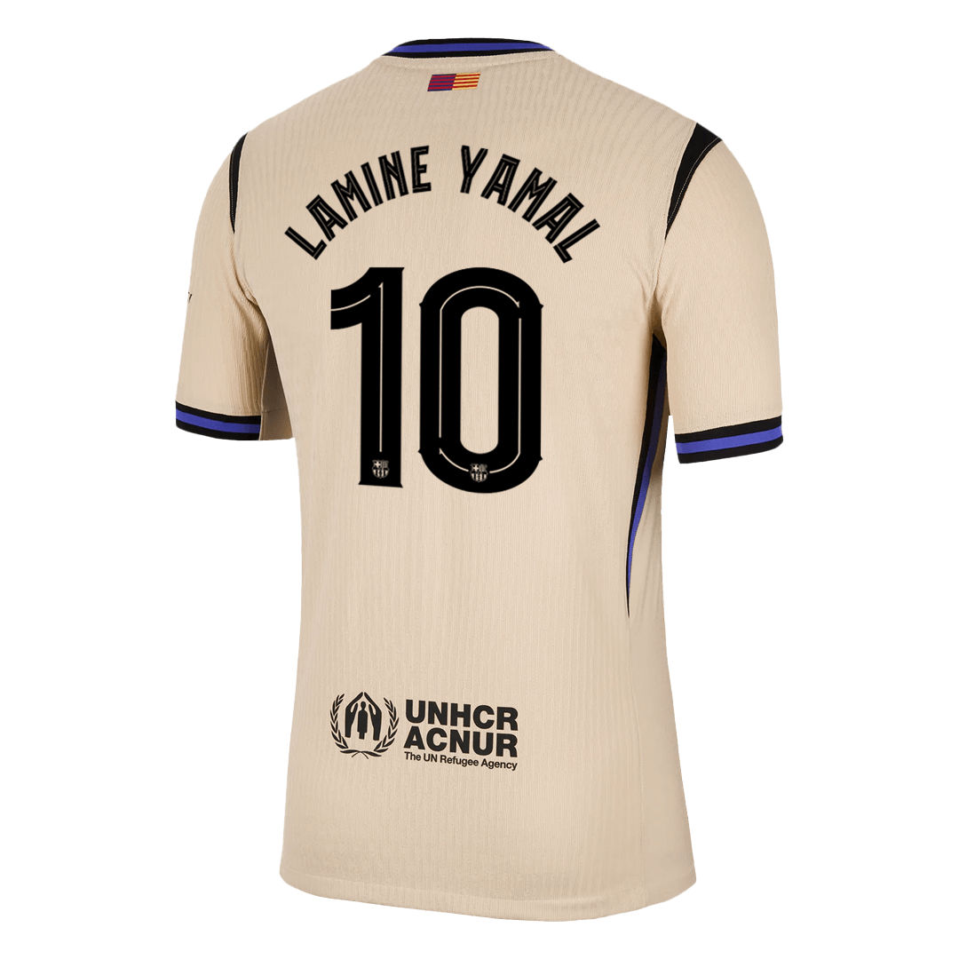 Barcelona LAMINE YAMAL #10 Away Soccer Jersey Authentic 2025/26 - UCL Edition