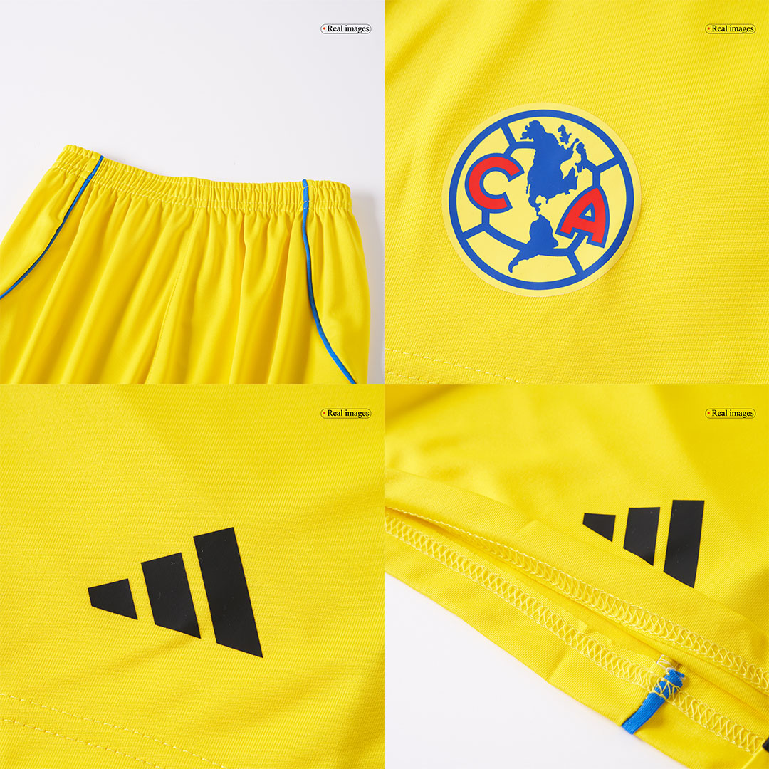 Club America Home Soccer Jersey Kit 2025/26 Kids(Jersey+Shorts)