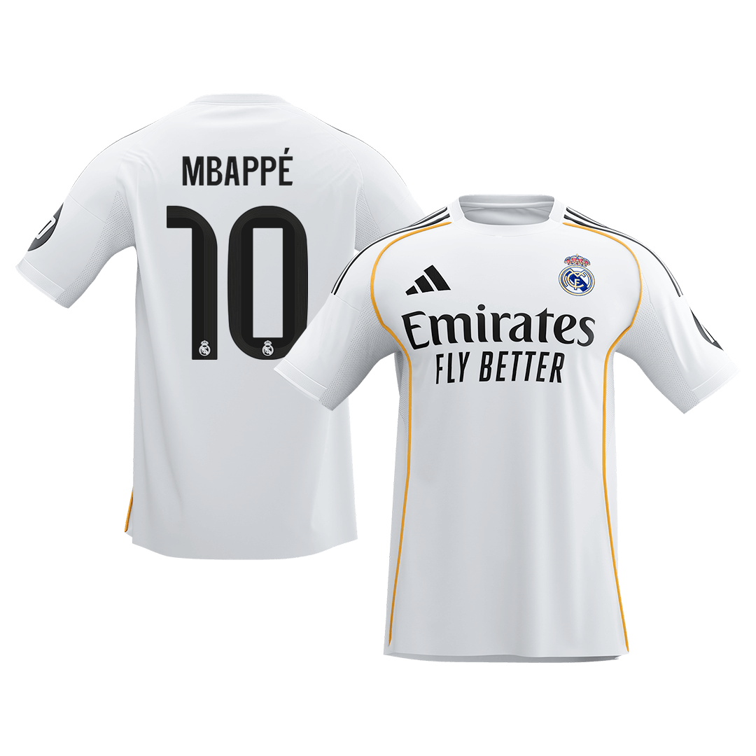 Real Madrid MBAPPÉ #10 Home Soccer Jersey 2025/26