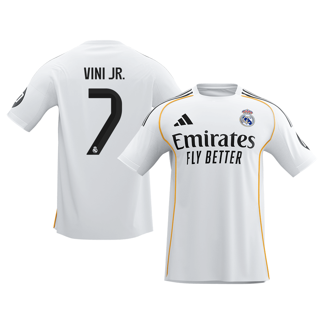 Real Madrid VINI JR. #7 Home Soccer Jersey 2025/26