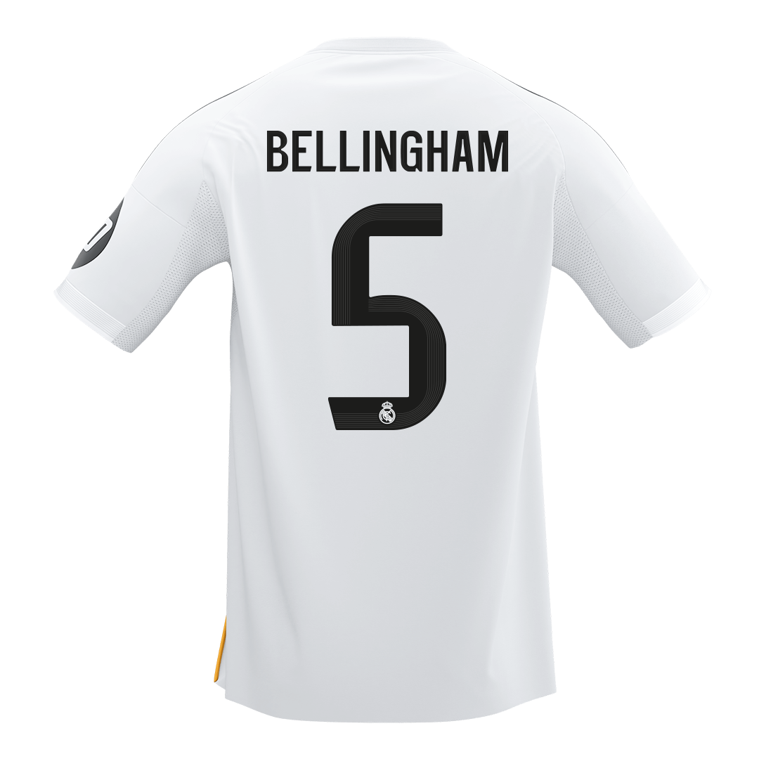 Real Madrid BELLINGHAM #5 Home Soccer Jersey 2025/26