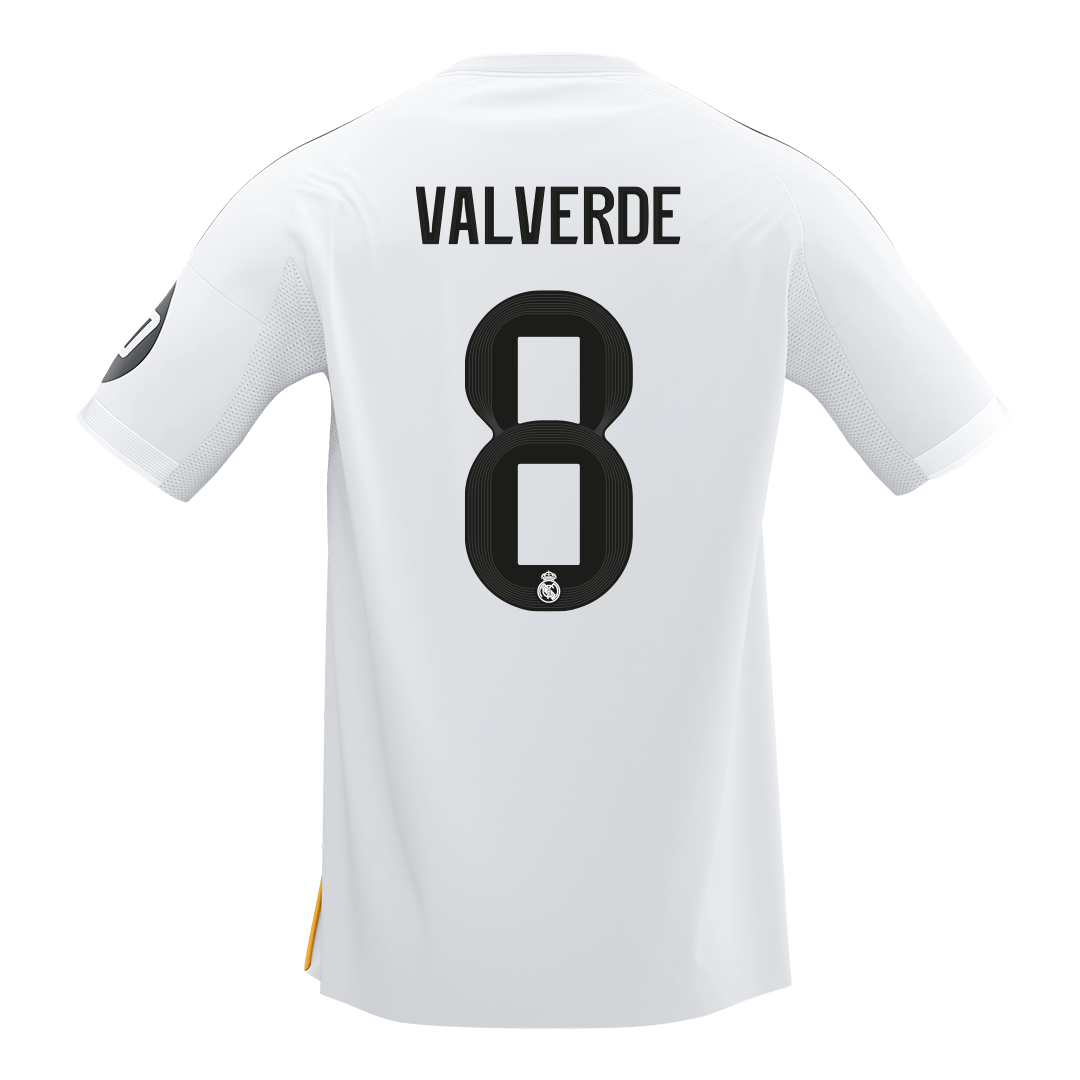 Real Madrid VALVERDE #8 Home Soccer Jersey 2025/26