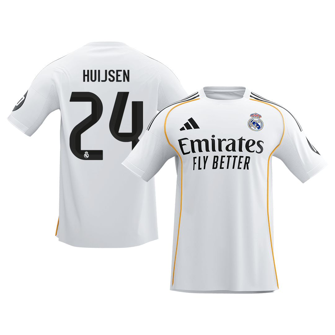 Real Madrid HUIJSEN #24 Home Soccer Jersey 2025/26
