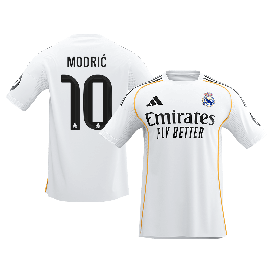 Real Madrid MODRIĆ #10 Home Soccer Jersey 2025/26