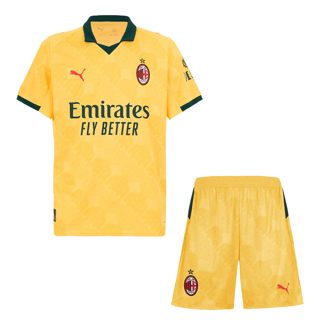 AC Milan Third Away Soccer Jersey Kit 2025/26 (Jersey+Shorts)