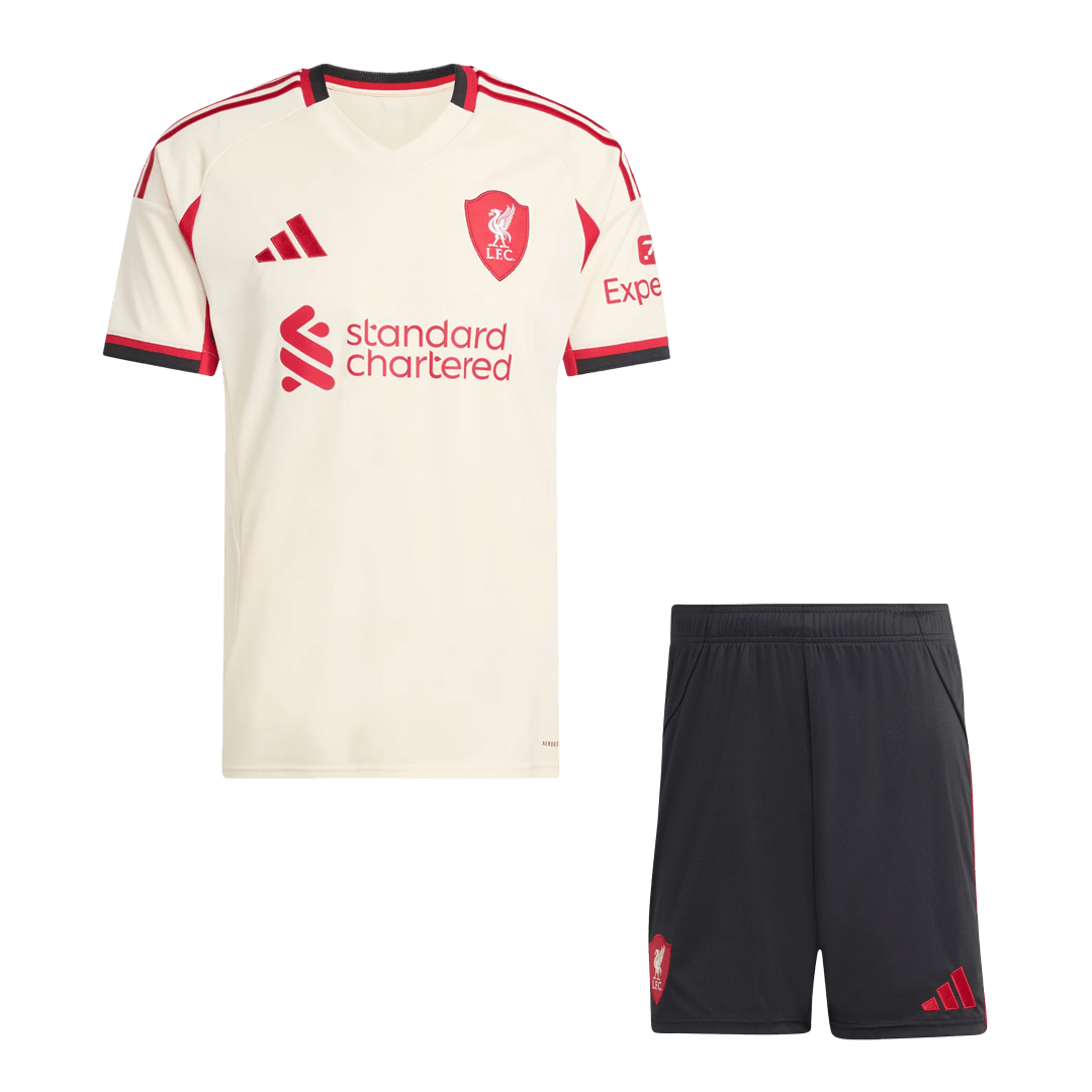 Liverpool Away Soccer Jersey Kit 2025/26 (Jersey+Shorts)