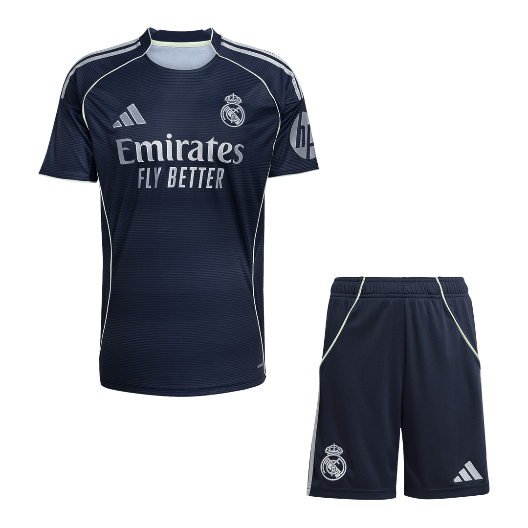 Real Madrid Away Soccer Jersey Kit 2025/26 (Jersey+Shorts)