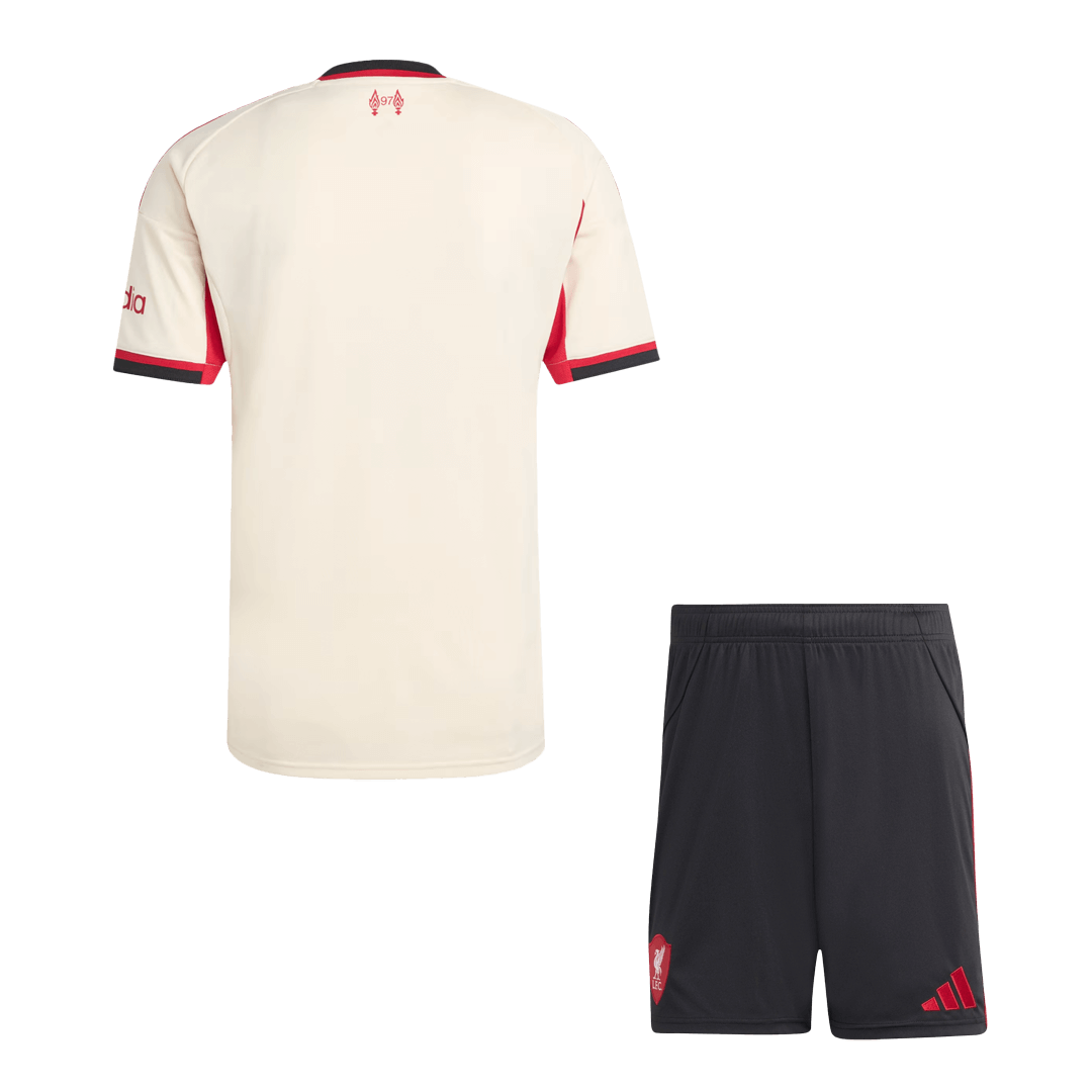 Liverpool Away Soccer Jersey Kit 2025/26 (Jersey+Shorts)
