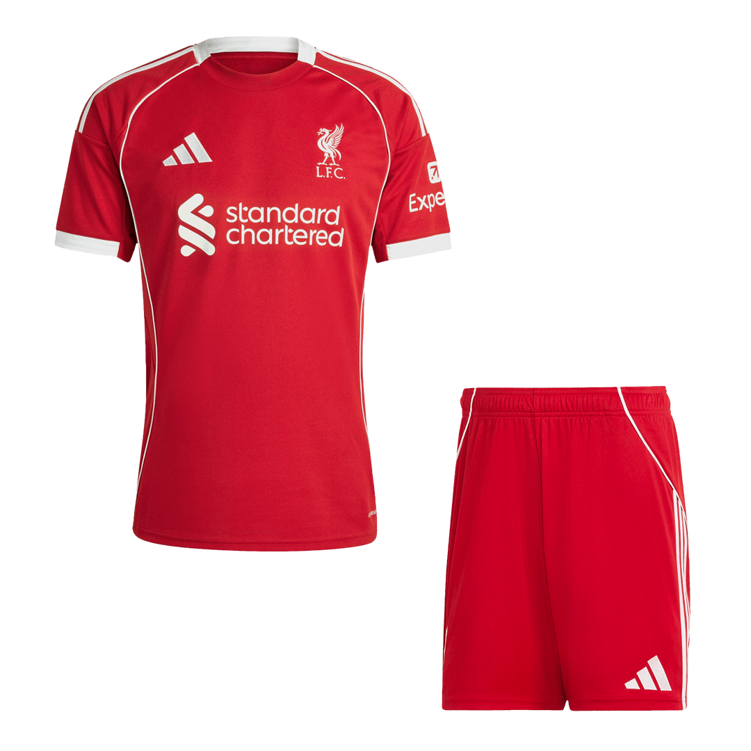 Liverpool Home Soccer Jersey Kit 2025/26 (Jersey+Shorts)