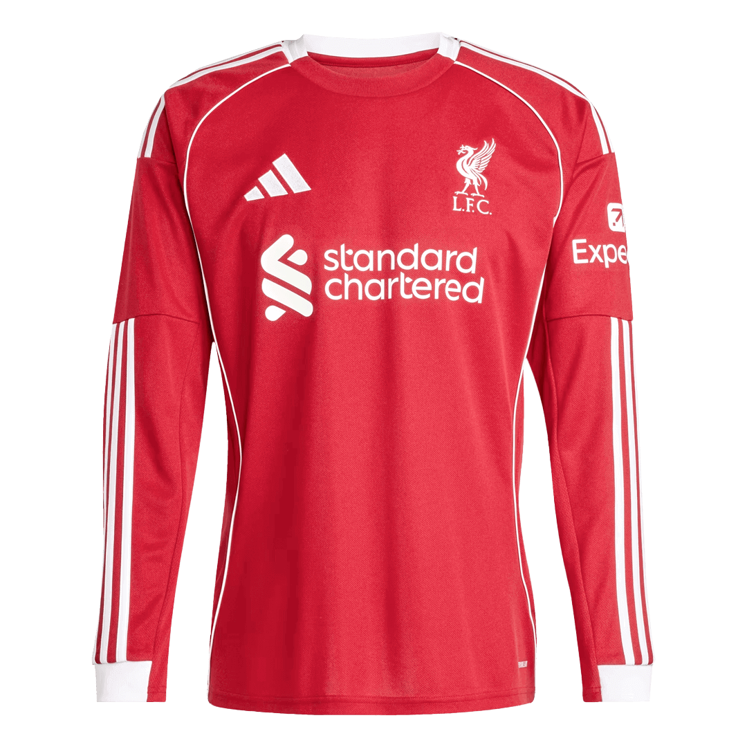 Liverpool Home Soccer Jersey Retro 2025/26 - Long Sleeve