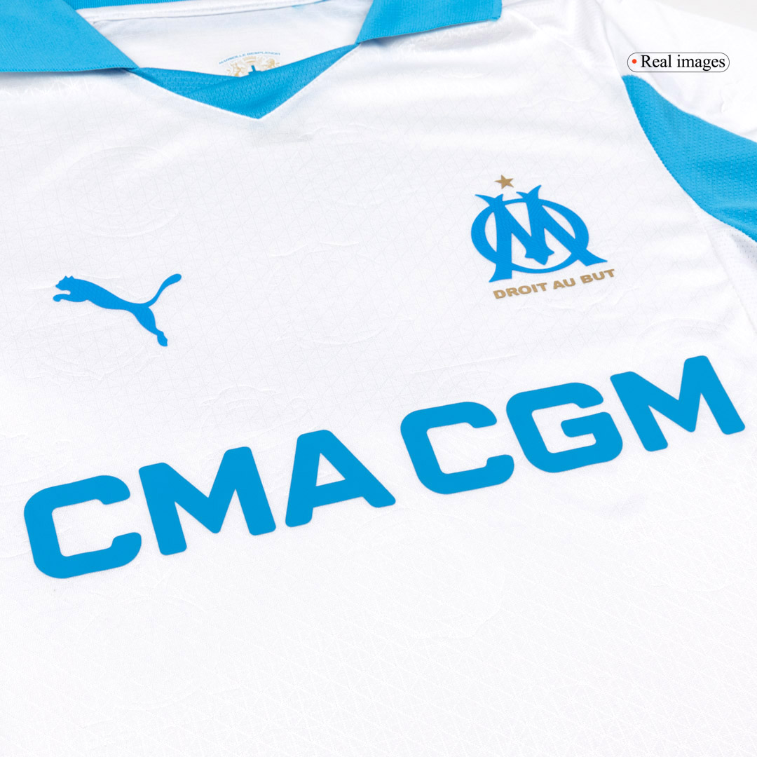 Marseille Home Soccer Jersey Authentic 2025/26