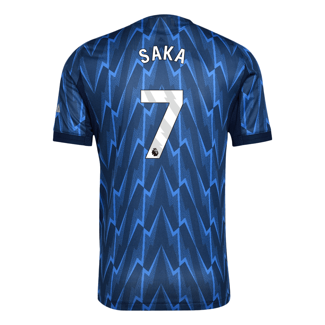 SAKA #7 Authentic Arsenal Away Soccer Jersey 2025/26 Blue